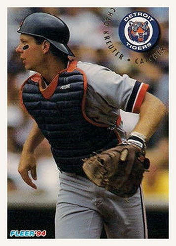#137 Chad Kreuter - Detroit Tigers - 1994 Fleer Baseball