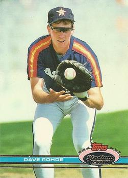#137 Dave Rohde - Houston Astros - 1991 Stadium Club Baseball
