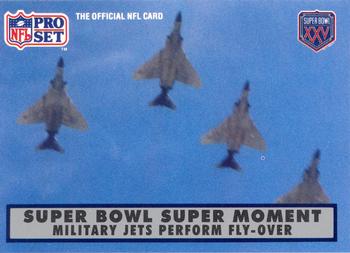 #137 First Fly-Over - Green Bay Packers / Oakland Raiders - 1990-91 Pro Set Super Bowl XXV Silver Anniversary Football