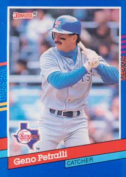 #137 Geno Petralli - Texas Rangers - 1991 Donruss Baseball