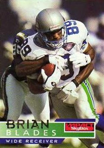 #137 Brian Blades - Seattle Seahawks - 1995 SkyBox Impact Football