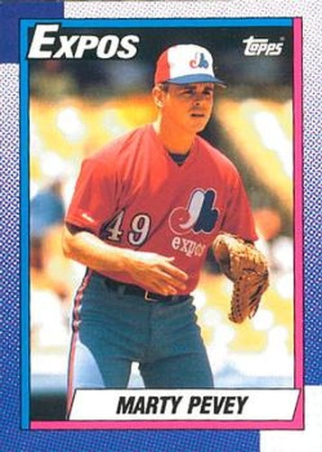 #137 Marty Pevey - Montreal Expos - 1990 O-Pee-Chee Baseball