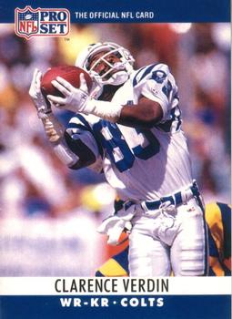 #137 Clarence Verdin - Indianapolis Colts - 1990 Pro Set Football