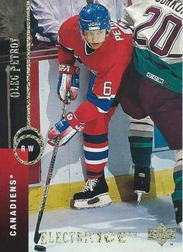 #137 Oleg Petrov - Montreal Canadiens - 1994-95 Upper Deck Hockey - Electric Ice