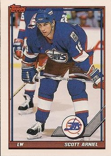 #137 Scott Arniel - Winnipeg Jets - 1991-92 Topps Hockey