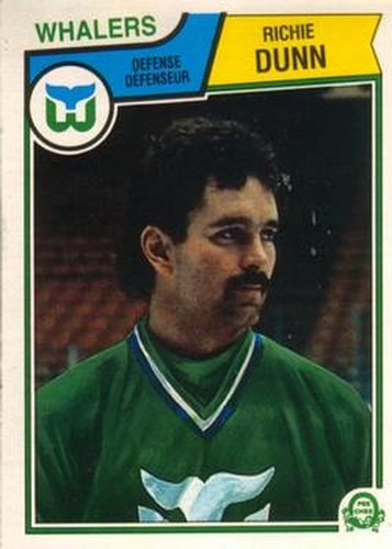 #137 Richie Dunn - Hartford Whalers - 1983-84 O-Pee-Chee Hockey