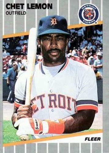 #137 Chet Lemon - Detroit Tigers - 1989 Fleer Baseball