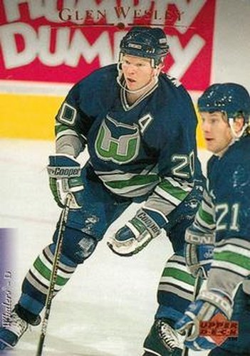 #137 Glen Wesley - Hartford Whalers - 1995-96 Upper Deck Hockey
