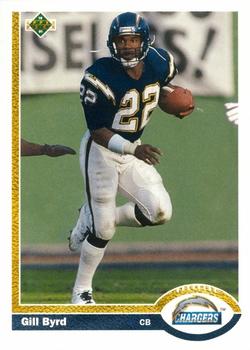 #137 Gill Byrd - San Diego Chargers - 1991 Upper Deck Football