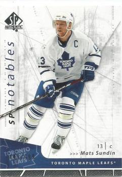 #137 Mats Sundin - Toronto Maple Leafs - 2006-07 SP Authentic Hockey