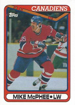 #137 Mike McPhee - Montreal Canadiens - 1990-91 Topps Hockey