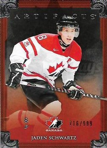 #137 Jaden Schwartz - Canada - 2013-14 Upper Deck Artifacts Hockey