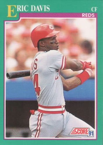 #137 Eric Davis - Cincinnati Reds - 1991 Score Baseball