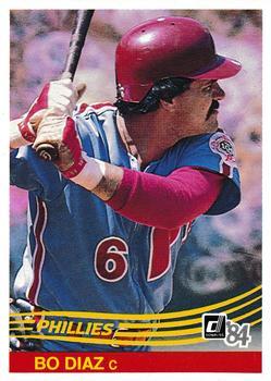 #137 Bo Diaz - Philadelphia Phillies - 1984 Donruss Baseball