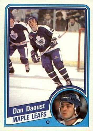 #137 Dan Daoust - Toronto Maple Leafs - 1984-85 Topps Hockey