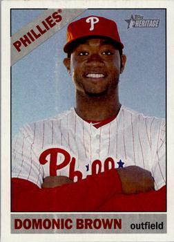 #137 Domonic Brown - Philadelphia Phillies - 2015 Topps Heritage Baseball
