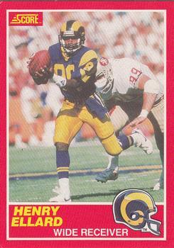 #137 Henry Ellard - Los Angeles Rams - 1989 Score Football