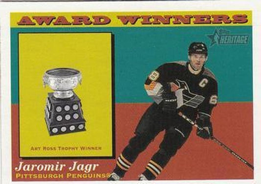 #137 Jaromir Jagr - Pittsburgh Penguins - 2001-02 Topps Heritage Hockey