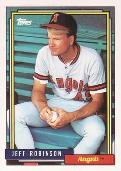 #137 Jeff Robinson - California Angels - 1992 Topps Baseball