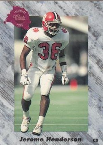 #137 Jerome Henderson - New England Patriots - 1991 Classic Four Sport