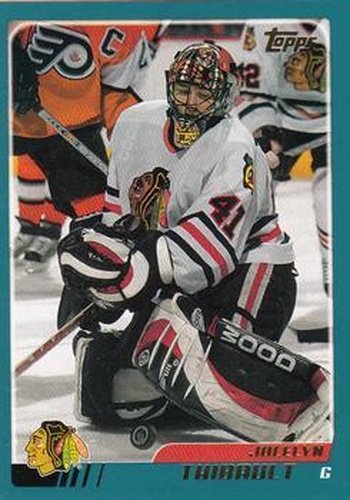 #137 Jocelyn Thibault - Chicago Blackhawks - 2003-04 Topps Hockey