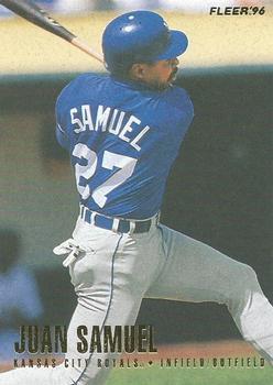 #137 Juan Samuel - Kansas City Royals - 1996 Fleer Baseball