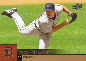 #137 Justin Verlander - Detroit Tigers - 2009 Upper Deck Baseball