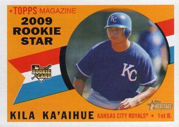 #137 Kila Ka'aihue - Kansas City Royals - 2009 Topps Heritage Baseball