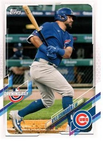 #137 Kyle Schwarber - Chicago Cubs - 2021 Topps Opening Day Baseball