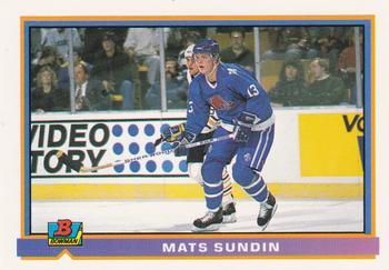 #137 Mats Sundin - Quebec Nordiques - 1991-92 Bowman Hockey