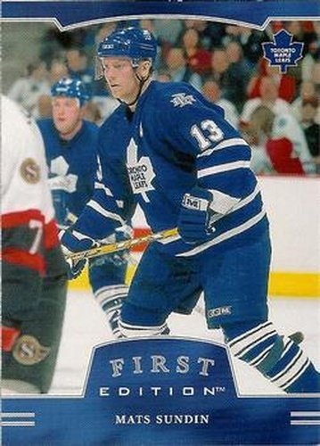 #137 Mats Sundin - Toronto Maple Leafs - 2002-03 Be a Player First Edition Hockey