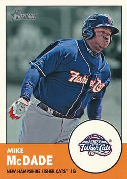 #137 Mike McDade - New Hampshire Fisher Cats - 2012 Topps Heritage Minor League Baseball