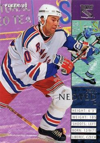 #137 Petr Nedved - New York Rangers - 1994-95 Fleer Hockey