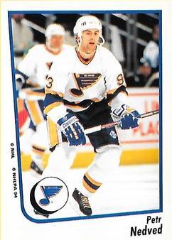 #137 Petr Nedved - St. Louis Blues - 1994-95 Panini Hockey Stickers