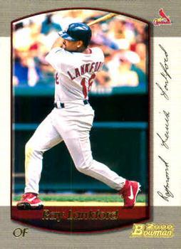 #137 Ray Lankford - St. Louis Cardinals - 2000 Bowman Baseball