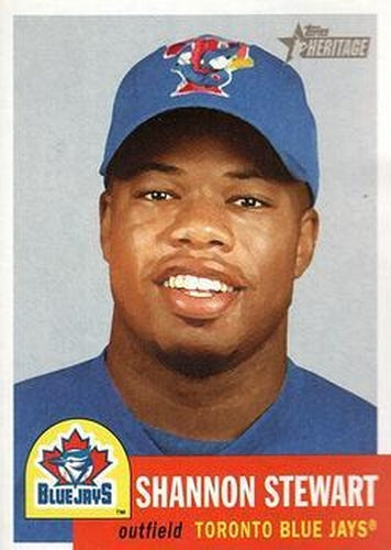 #137 Shannon Stewart - Toronto Blue Jays - 2002 Topps Heritage Baseball