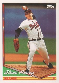 #137 Steve Avery - Atlanta Braves - 1994 Topps Baseball