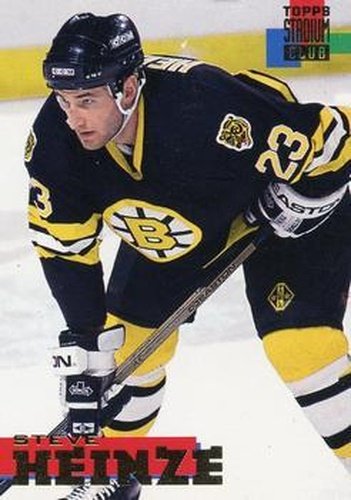 #137 Steve Heinze - Boston Bruins - 1994-95 Stadium Club Hockey