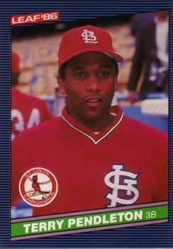 #137 Terry Pendleton - St. Louis Cardinals - 1986 Leaf Baseball