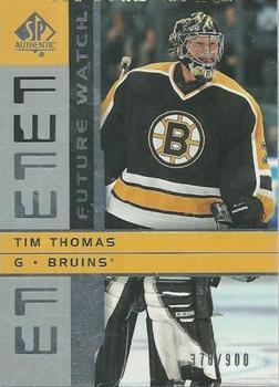 #137 Tim Thomas - Boston Bruins - 2002-03 SP Authentic Hockey