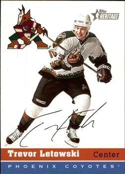 #137 Trevor Letowski - Phoenix Coyotes - 2000-01 Topps Heritage Hockey