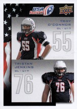 #137 Troy O'Connor / Tristan Jenkins - USA - 2014 Upper Deck USA Football