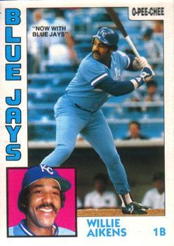 #137 Willie Aikens - Toronto Blue Jays - 1984 O-Pee-Chee Baseball