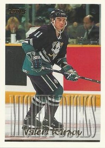 #137 Valeri Karpov - Anaheim Mighty Ducks - 1995-96 Topps Hockey