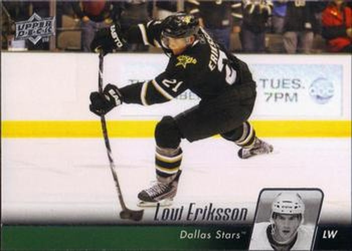 #137 Loui Eriksson - Dallas Stars - 2010-11 Upper Deck Hockey