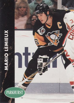 #137 Mario Lemieux - Pittsburgh Penguins - 1991-92 Parkhurst Hockey