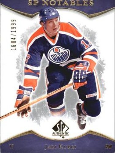 #137 Jari Kurri - Edmonton Oilers - 2007-08 SP Authentic Hockey
