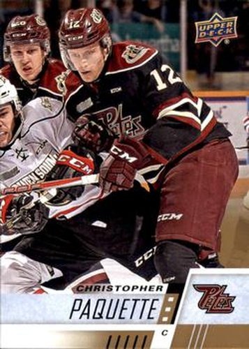 #137 Christopher Paquette - Peterborough Petes - 2017-18 Upper Deck CHL Hockey