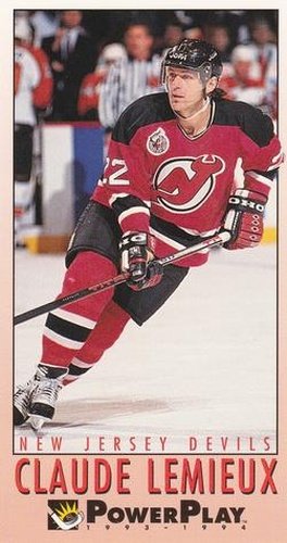 #137 Claude Lemieux - New Jersey Devils - 1993-94 Fleer PowerPlay Hockey