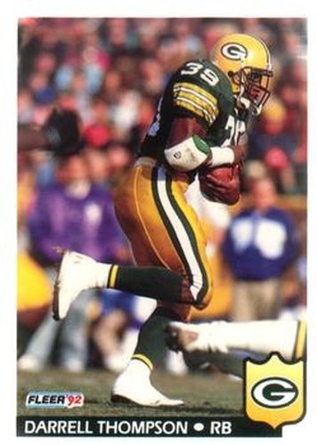 #137 Darrell Thompson - Green Bay Packers - 1992 Fleer Football